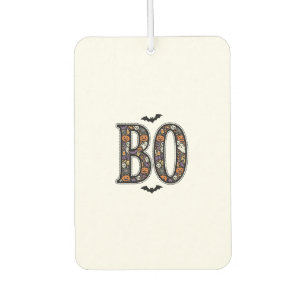 Vintage Halloween Boo Doodle Vector Design_1 Car Air Freshener
