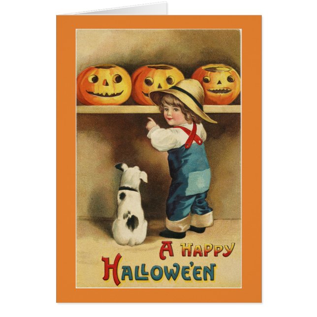 Vintage Halloween Boy (Front)