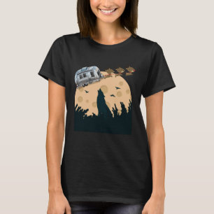 Vintage Halloween camping trailer Rving 1960s and T-Shirt