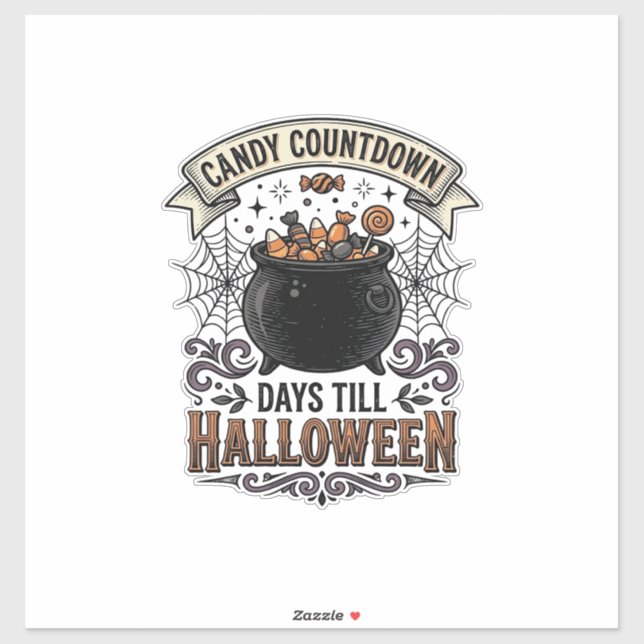 Vintage Halloween Candy Countdown Shirt Design_1 (Sheet)