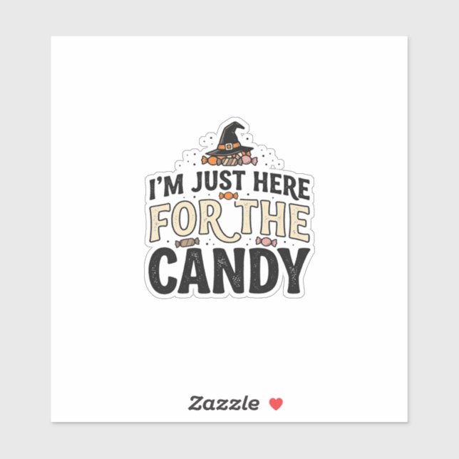 Vintage Halloween Candy Witch Hat Shirt Design_1 (Sheet)