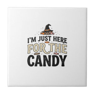 Vintage Halloween Candy Witch Hat Shirt Design_1 Tile