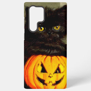 Vintage Halloween Cat and Jack-o’-lantern Samsung Galaxy Case