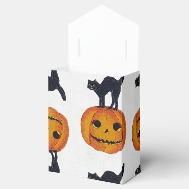 Vintage Halloween Cat Favour Box (Opened)