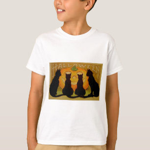Vintage Halloween Cats and Jack O'Lantern T-Shirt