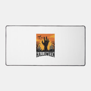 Vintage Halloween Cemetery Zombie Hand Shirt Desig Desk Mat