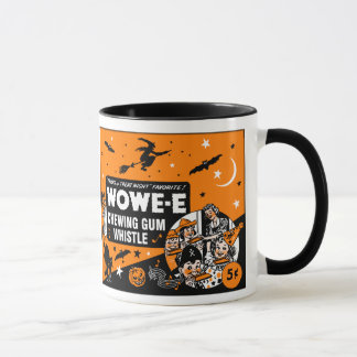 Vintage Halloween Chewing Gum Whistle Mug