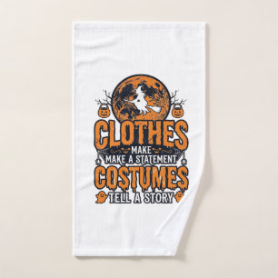 Vintage Halloween Clothes Costume Statement Shirt_ Hand Towel