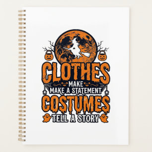 Vintage Halloween Clothes Costume Statement Shirt_ Planner