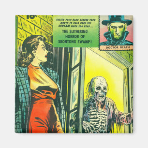 Vintage Halloween Comic Book Magnet