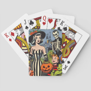 Vintage Halloween Comics Playing Cards