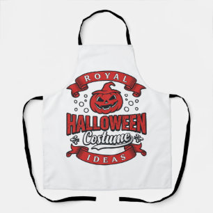 Vintage Halloween Costume Ideas Vector Design_1 Apron