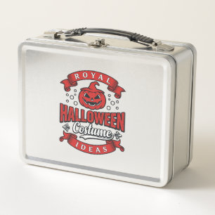 Vintage Halloween Costume Ideas Vector Design_1 Metal Lunch Box