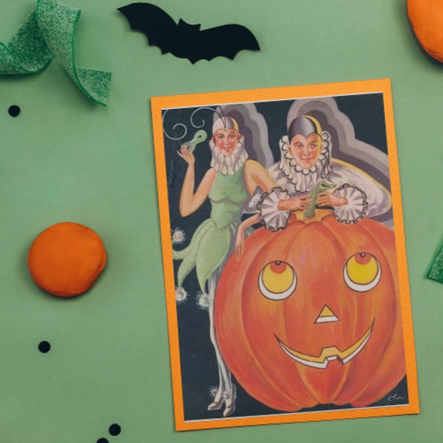 Vintage Halloween Costume Party Card (Creator Uploaded)