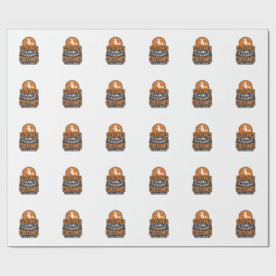 Vintage Halloween Costume Statement Shirt Design_1 Wrapping Paper