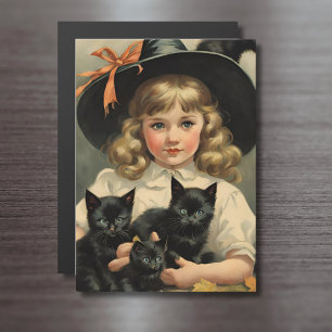 vintage Halloween cutie no3  - magnetic card