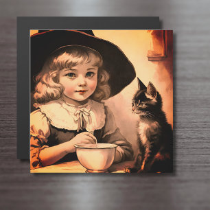 vintage Halloween cutie no4 -magnetic card