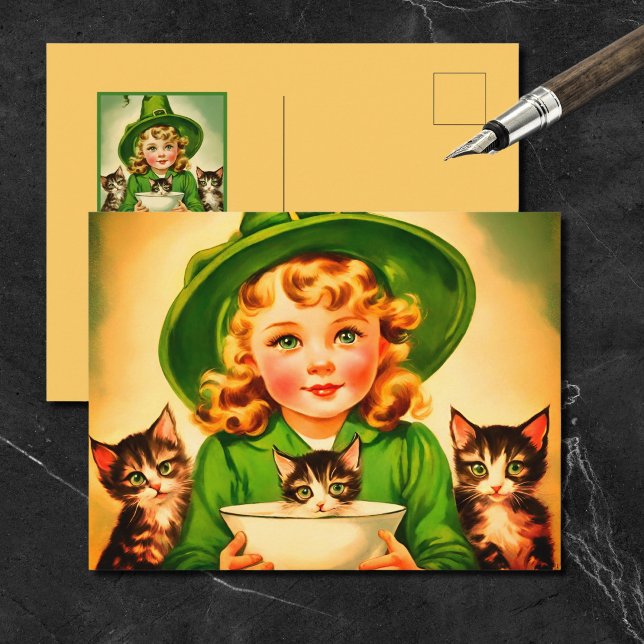 vintage Halloween cutie no9 Postcard (Creator Uploaded)