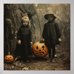 Vintage Halloween digital print