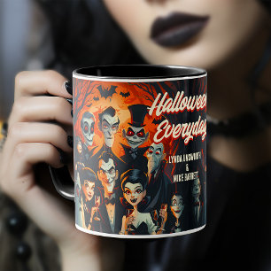 Vintage Halloween Everyday 50s Costumes Mug