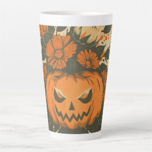 Vintage/Halloween/Fall/pumpkin Latte Mug