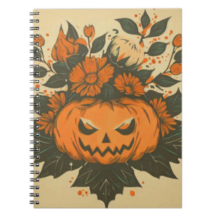 Vintage/Halloween/Fall/pumpkin Notebook