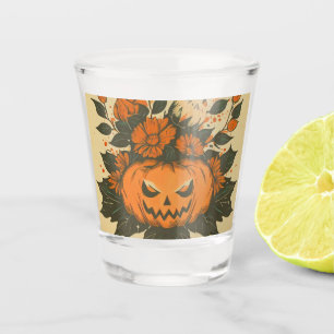 Vintage/Halloween/Fall/pumpkin Shot Glass