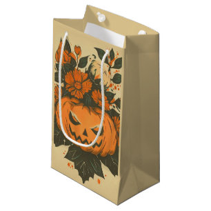 Vintage/Halloween/Fall/pumpkin Small Gift Bag