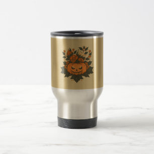 Vintage/Halloween/Fall/pumpkin Travel Mug