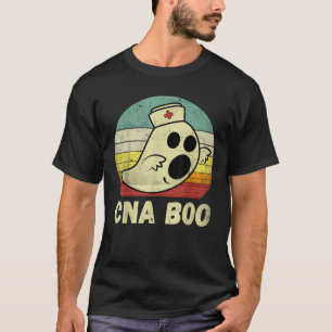 Vintage Halloween Ghost CNA Boo Nurse Nursing Medi T-Shirt