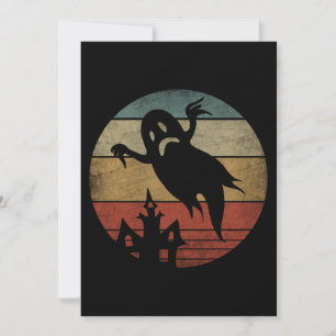 Vintage Halloween Ghost Invitation