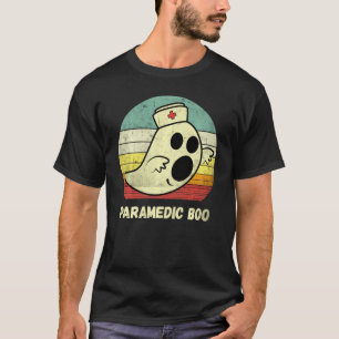 Vintage Halloween Ghost Paramedic Boo Medical Retr T-Shirt