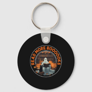 Vintage Halloween Ghost Read More Books Black Cat Key Ring