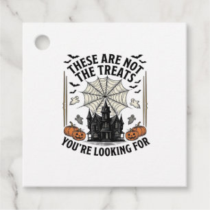 Vintage Halloween Ghost Treats Shirt Design_1 Favour Tags