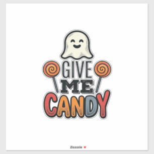 Vintage Halloween Give Me Candy Ghost Shirt Design