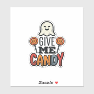 Vintage Halloween Give Me Candy Ghost Shirt Design