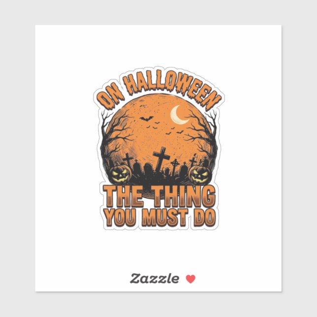 Vintage Halloween Graveyard Pumpkin Moon Shirt Des (Sheet)