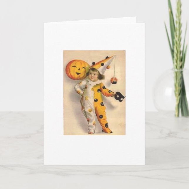 Vintage Halloween Greeting Card (Front)