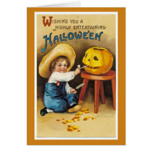 Vintage Halloween Greeting Card