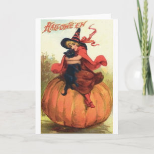 Vintage Halloween Greeting Card