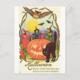 Vintage Halloween Greeting Cards Classic Posters
