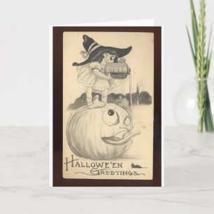 Vintage Halloween Greeting Cards Classic Posters