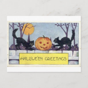 Vintage Halloween Greeting Cards Classic Posters