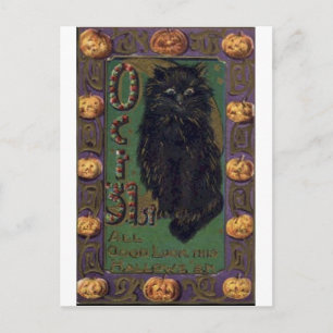 Vintage Halloween Greeting Cards Classic Posters