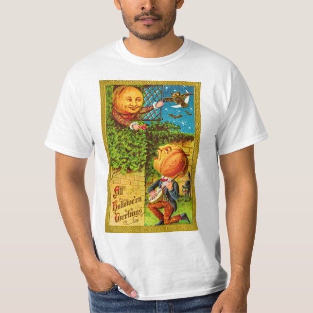 vintage halloween greetings card T-Shirt (Front)