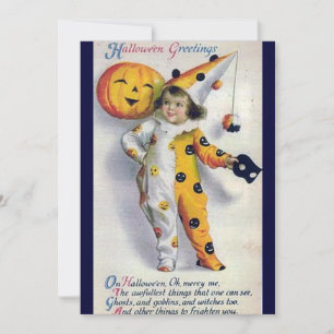 Vintage Halloween Greetings Invitations
