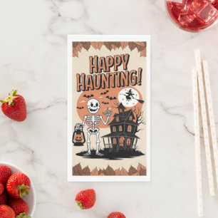 Vintage Halloween - Happy Haunting Napkin