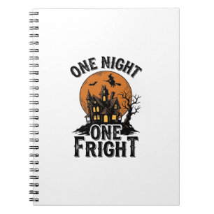 Vintage Halloween Haunt Witch Moon Graphic_1 Notebook