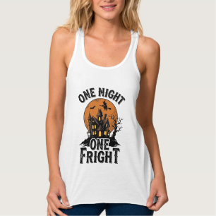 Vintage Halloween Haunt Witch Moon Graphic_1 Singlet