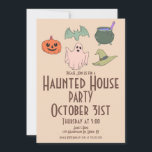 Vintage Halloween Haunted House Hand  Invitation<br><div class="desc">Halloween Haunted House Party Invitations</div>